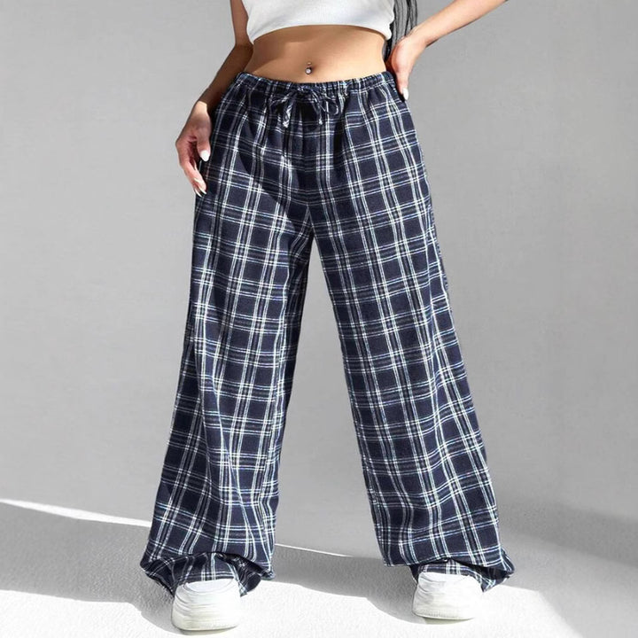 Damen lässige Karo-Hose Drune
