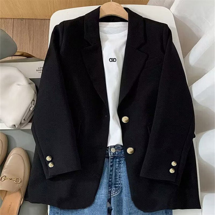 Damen eleganter Blazer mit doppelter Knopfleiste Drune