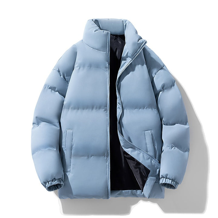 Herren Wattierte Puffer‑Übergangsjacke mit Stehkragen, Reißverschluss & Elastbündchen Drune