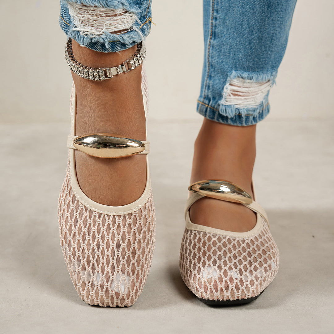 Damen Elegante Spitzenschuhe mit dekorativen Schleifen und funkelnden Akzenten Drune