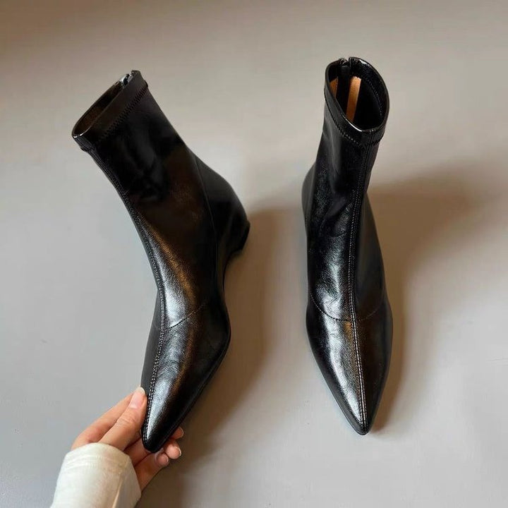 Damen Elegante spitze Stiefeletten Drune