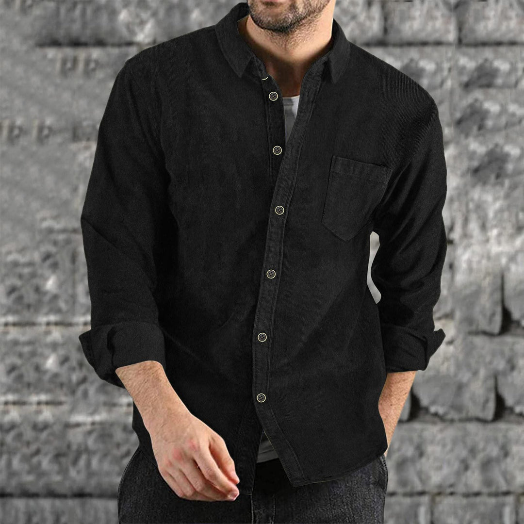 Herren Casual Cordhemd Drune