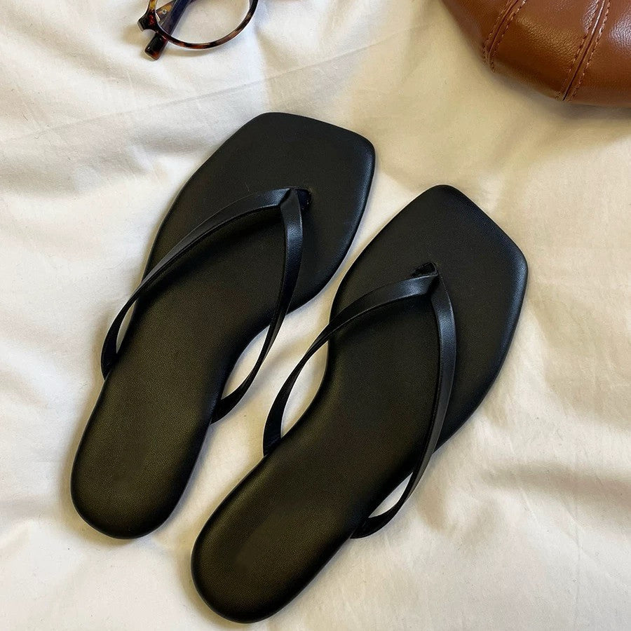 Damen Zehentrenner-Sandalen mit elegantem Riemendesign und ergonomischem Fußbett Drune