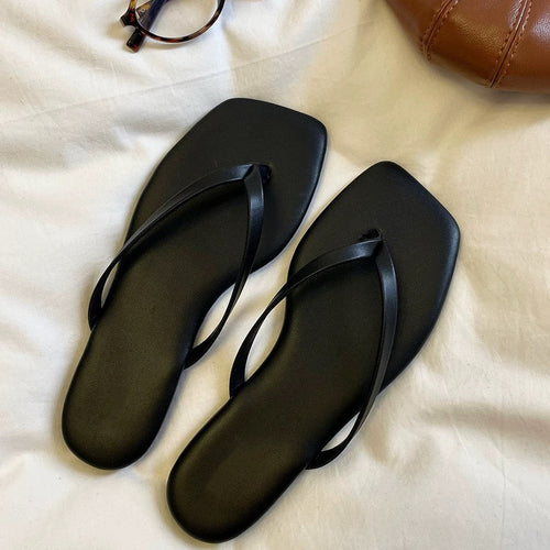 Damen Zehentrenner-Sandalen mit elegantem Riemendesign und ergonomischem Fußbett Drune