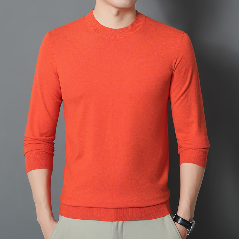 Herren Feiner Rundhalspullover aus Feinstrick mit schmaler Silhouette Drune