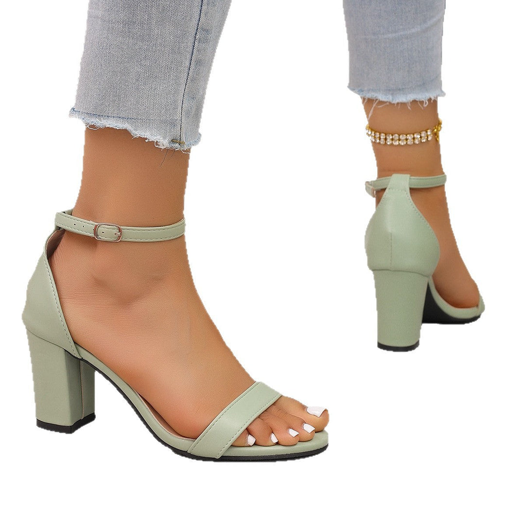 Damen elegante High-Heels mit ankle strap und komfortablem Blockabsatz Drune