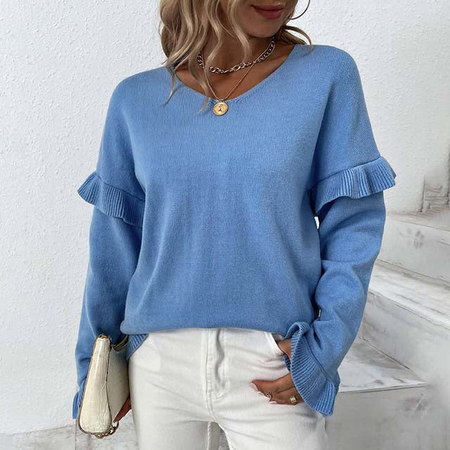 Drune | Einfarbiger Strickpullover Für Kalte Tage