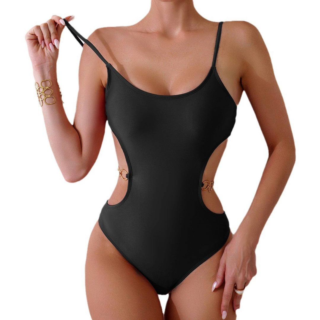 Damen Einteiler Badeanzug mit elegantem Cut-Out-Design Drune