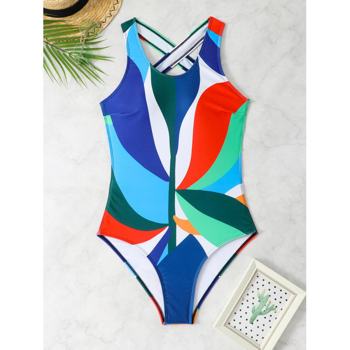 Damen Sportliches Bikini-Set mit farbenfrohen Grafiken Drune