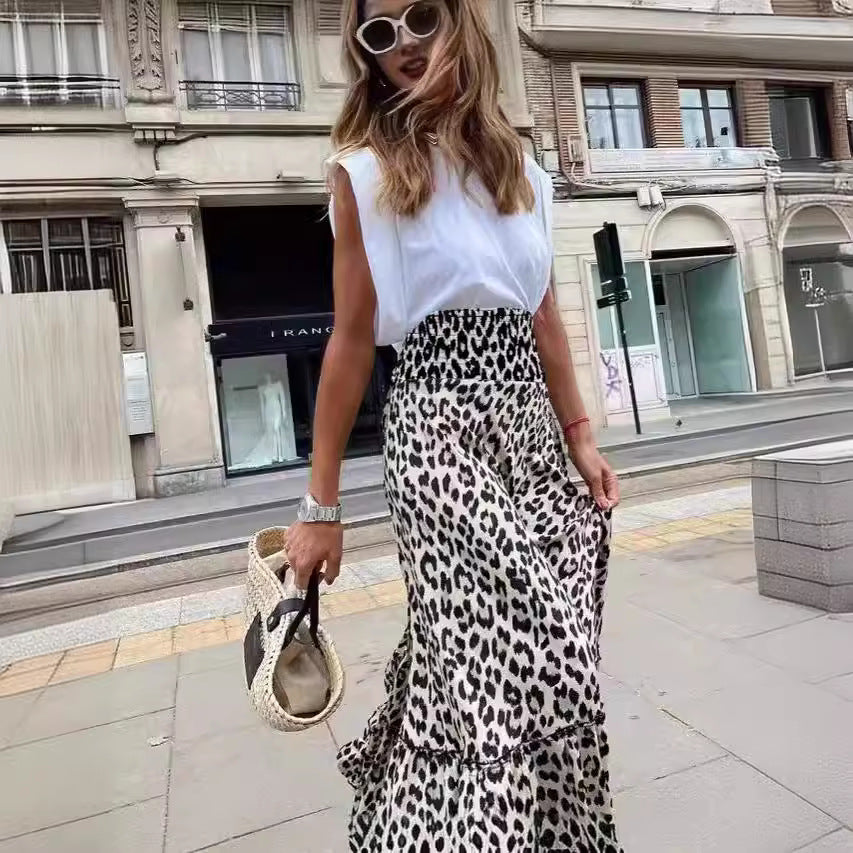 Damen Elegante Maxi Rock Drune