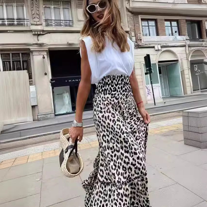 Damen Elegante Maxi Rock Drune