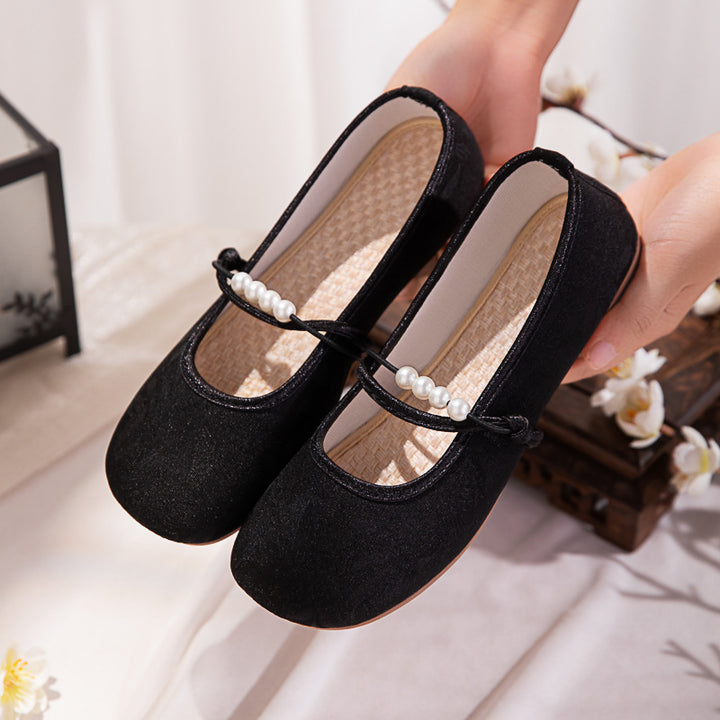 Drune | Perlen Flache Schicke Schuhe