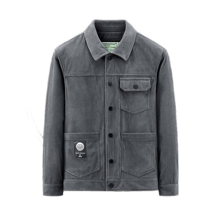Herren Lässige Cordjacke mit praktischen Taschen und modischem Design Drune