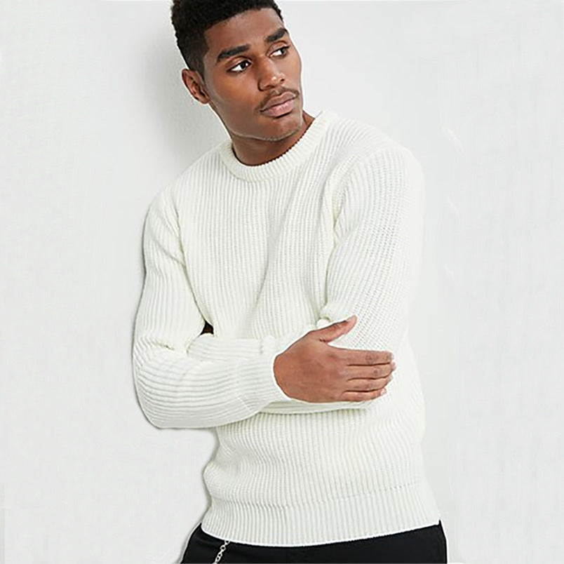 Herren Grobstrickpullover mit strukturiertem Rippdesign und lässiger Passform Drune