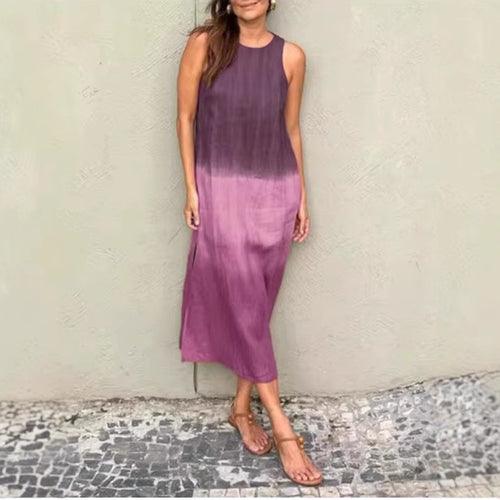 Damen Elegantes Ärmelloses Maxikleid Drune