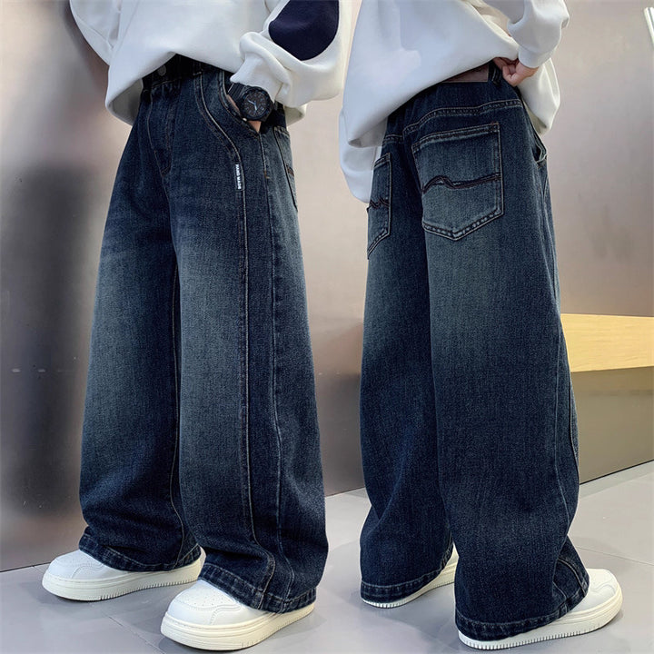 Herren lässige weite Denim-Jeans Drune