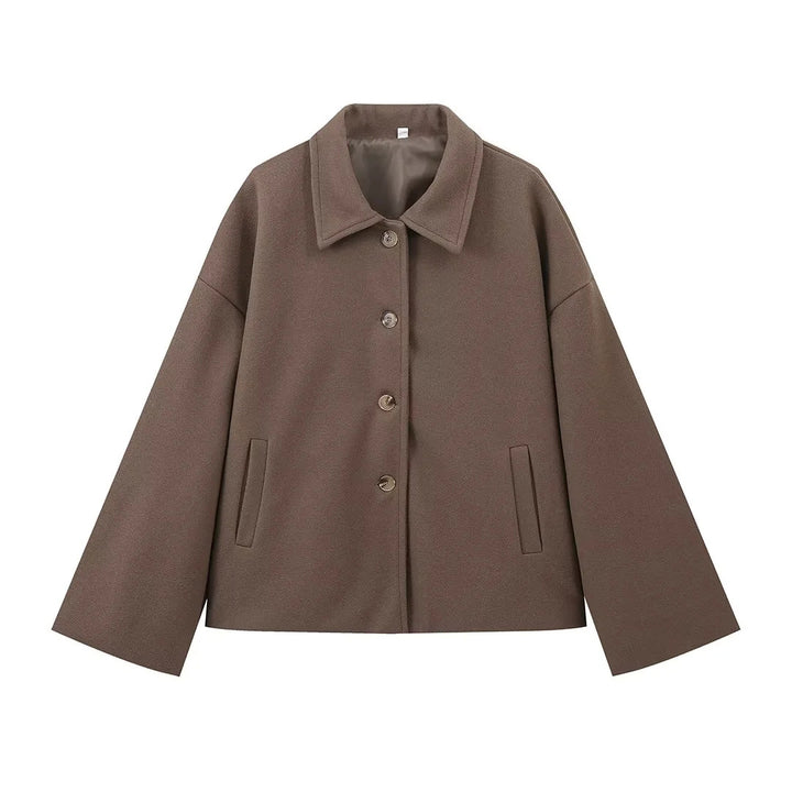 Damen Übergangsjacke mit lässigem Schnitt und praktischem Knopfverschluss Drune