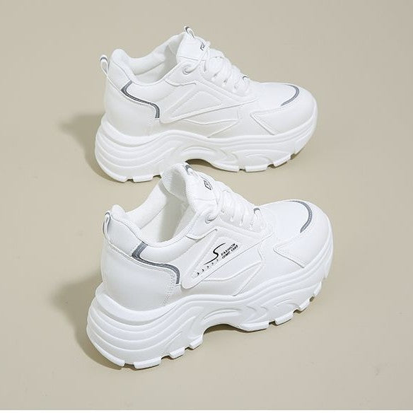 Damen Sportliche Chunky Sneakers mit robuster Profilsohle Drune