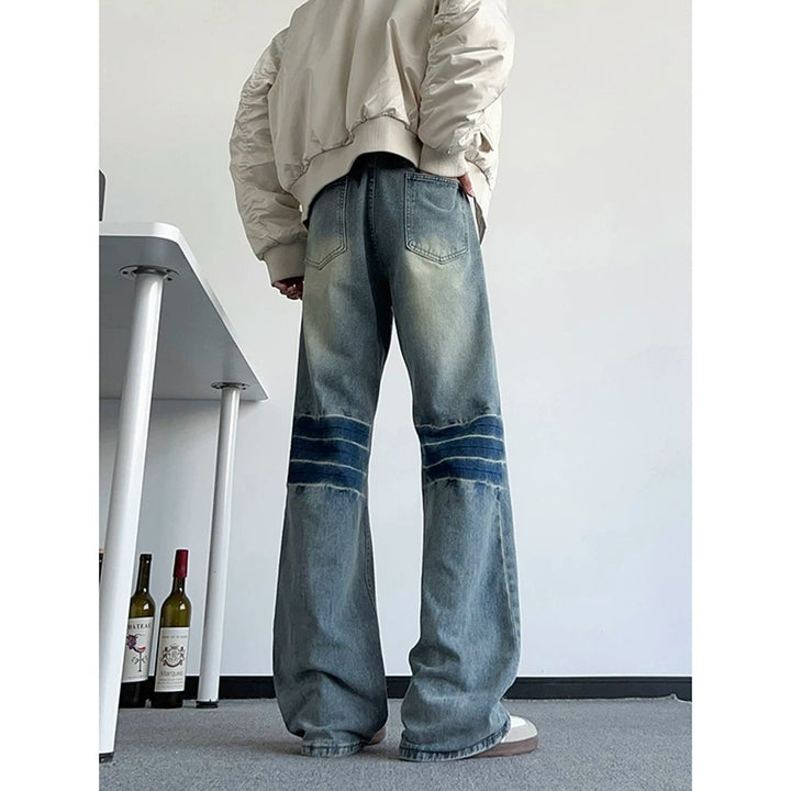 Damen weite Jeans im Vintage-Stil Drune