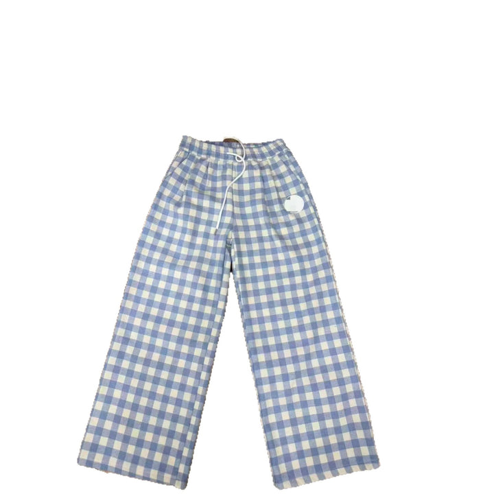 Damen Kariert Hosen Drune