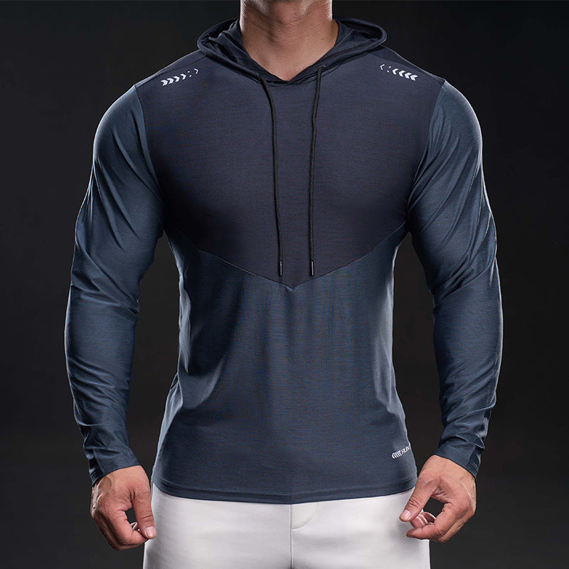 Herren Funktionelles Langarm-Hoodie für Training mit Stretch und Atmungsaktivität Drune