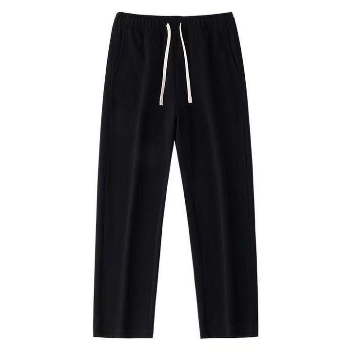 Herren Bequeme Freizeithose mit elastischem Bund und Seitentaschen Drune
