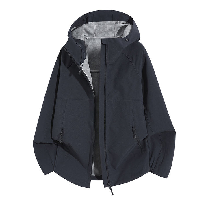 Damen Wetterfeste Kapuzenjacke mit belüftetem Kragen Drune