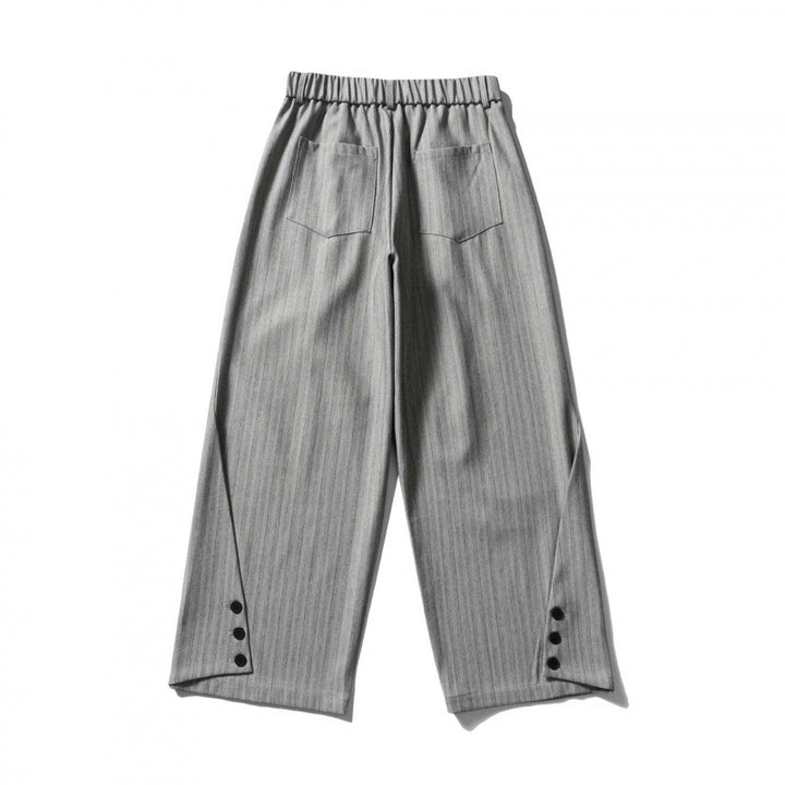 Damen Weite Bundfalten-Hose mit hohem Bund, verkürzter Culotte-Silhouette und elastischem Rückenteil Drune