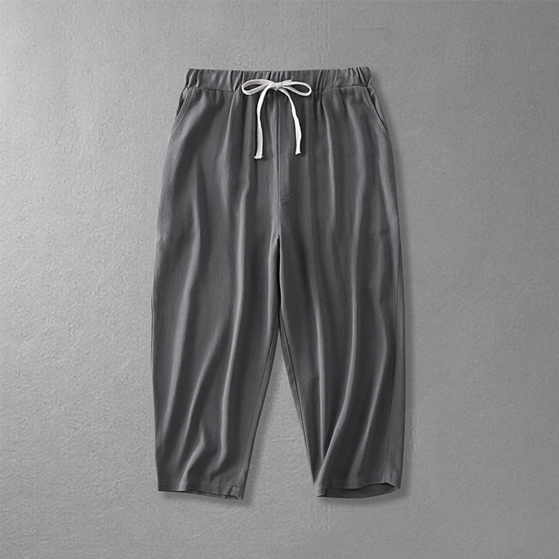 Damen Locker geschnittene Freizeit-Hose mit elastischem Bund und Tunnelzug Drune
