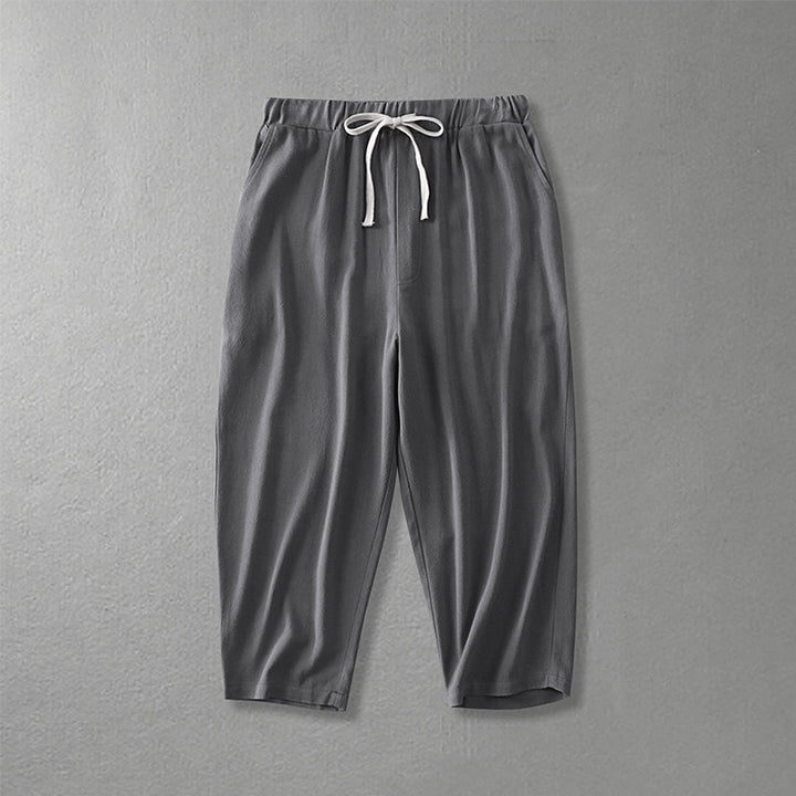 Damen Locker geschnittene Freizeit-Hose mit elastischem Bund und Tunnelzug Drune