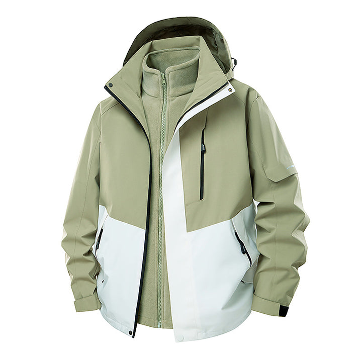 Herren Multifunktionale Winterjacke mit abnehmbarer Kapuze Drune
