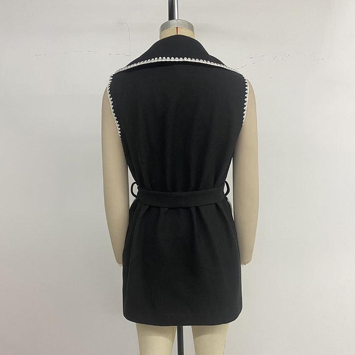Damen Eleganter Wickel-Cardigan mit Gürtel Drune