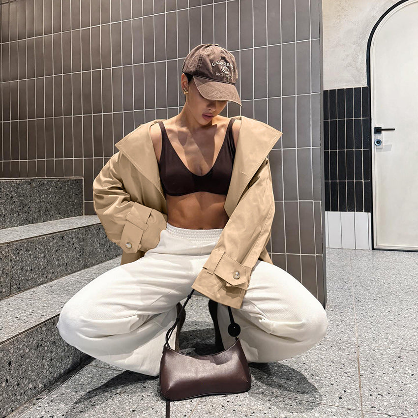 Damen Oversized Trenchcoatjacke mit eleganten Details Drune