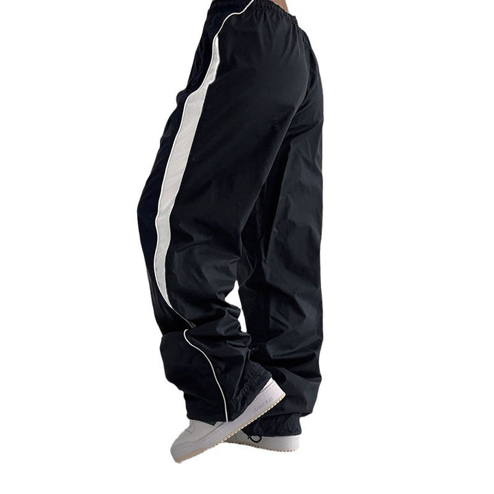 Damen Sportliche Freizeitpants mit Netzdetails Drune