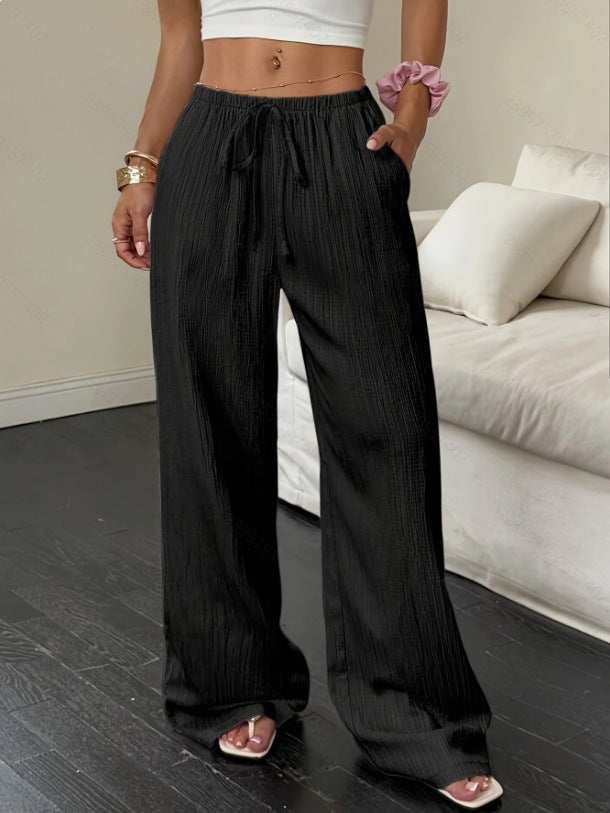Damen weite Sommerhose mit Gummizug Drune