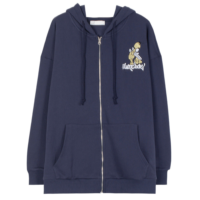Damen Kapuzenjacke mit einzigartigem gesticktem Motiv Drune