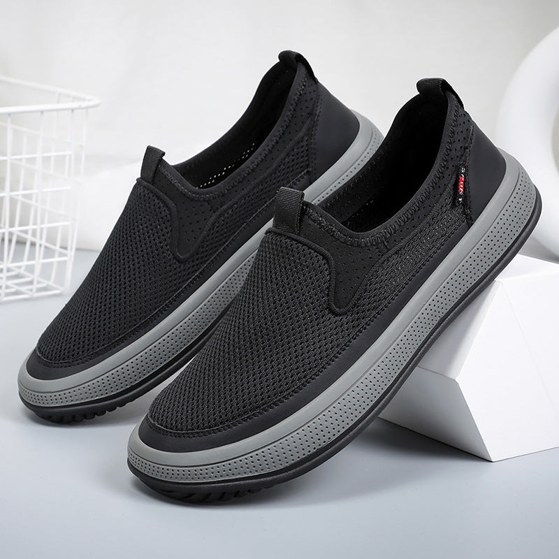 Damen Komfortable und atmungsaktive Slip-On Sneakers mit rutschfester Sohle Drune