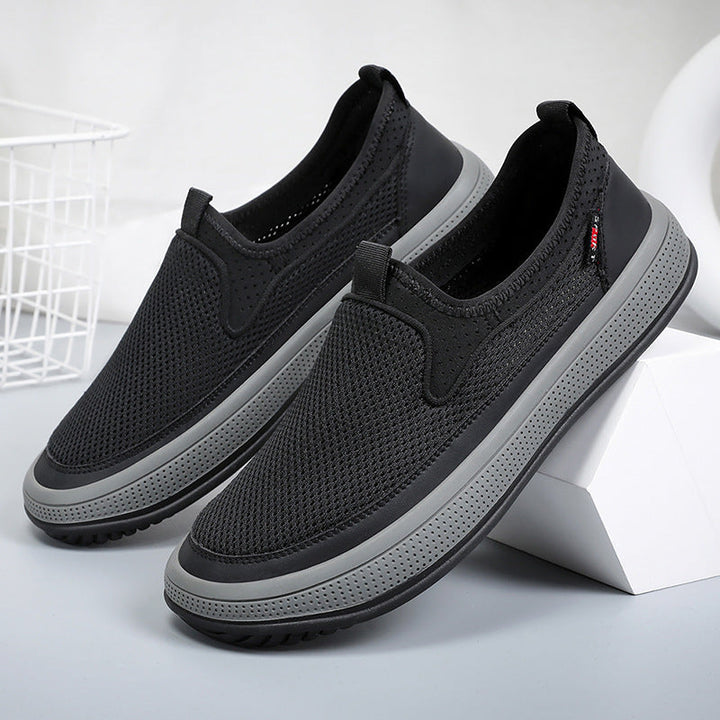 Damen Komfortable und atmungsaktive Slip-On Sneakers mit rutschfester Sohle Drune