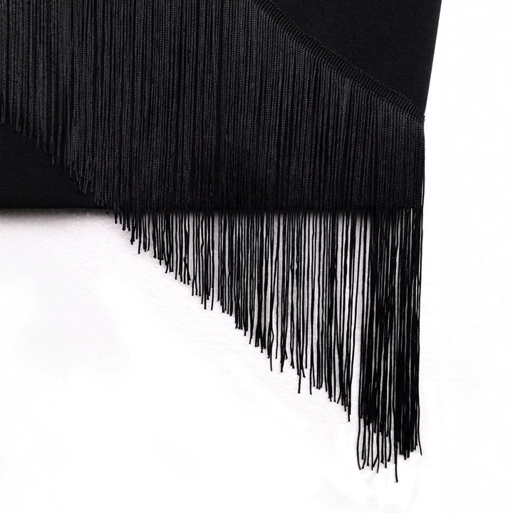 Damen Kleid mit Fransen-Detail Drune