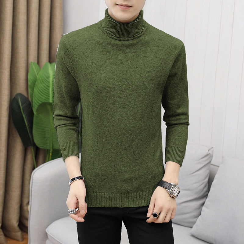 Herren modischer Rollkragenpullover mit feiner Struktur Drune