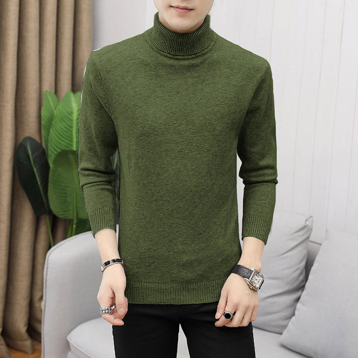 Herren modischer Rollkragenpullover mit feiner Struktur Drune