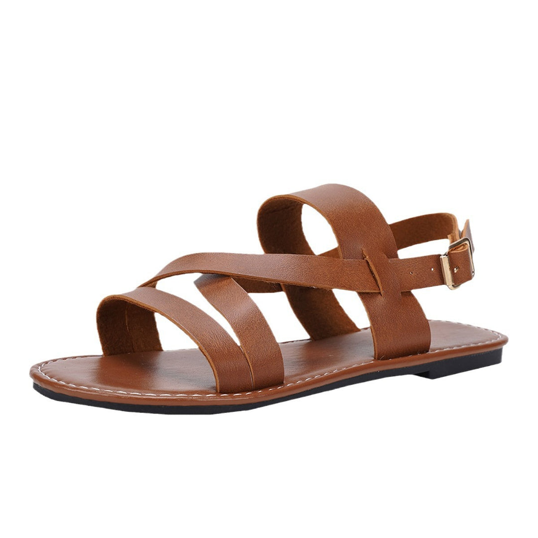 Damen Riemchensandalette mit verstellbarem Knöchelriemen Drune