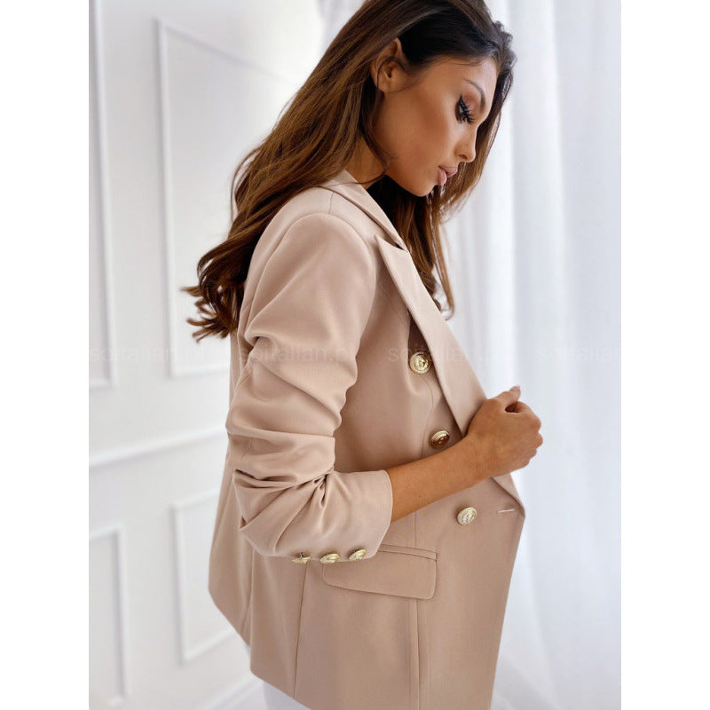 Damen Blazer mit doppelter Knopfleiste und elegantem Revers Drune