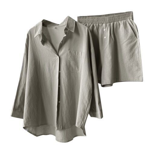 Damen Leichte Freizeit Zweiteiliges Loungewear Set Drune