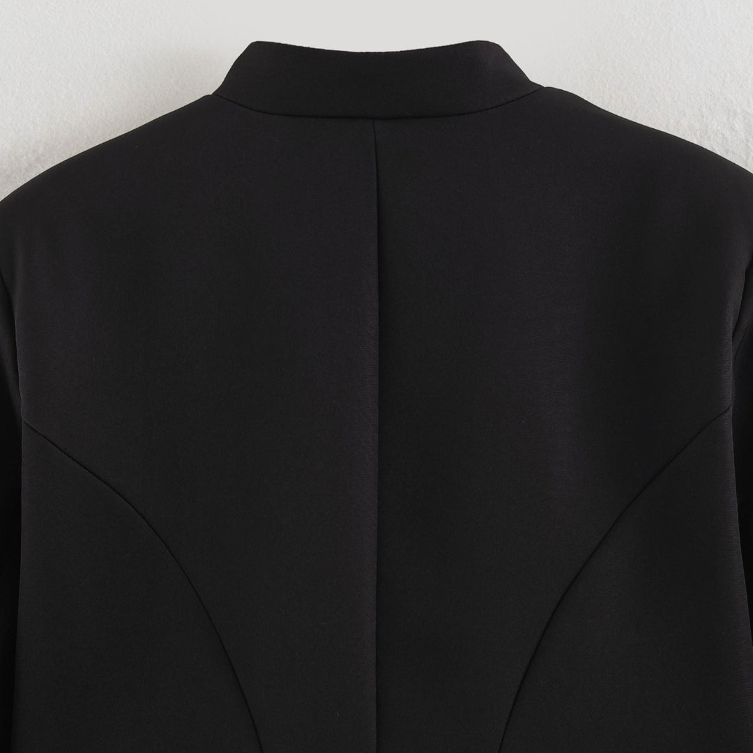 Damen Kurzblazer im Marschall-Look mit Kordelornament und Messingknöpfen Drune