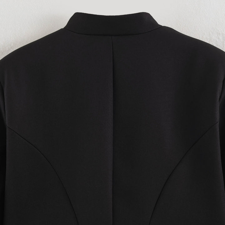 Damen Kurzblazer im Marschall-Look mit Kordelornament und Messingknöpfen Drune