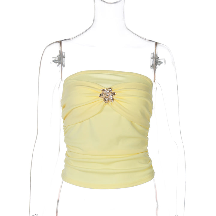 Damen Bustieroberteil mit elegantem Twist und glitzerndem Schmuckdetail Drune