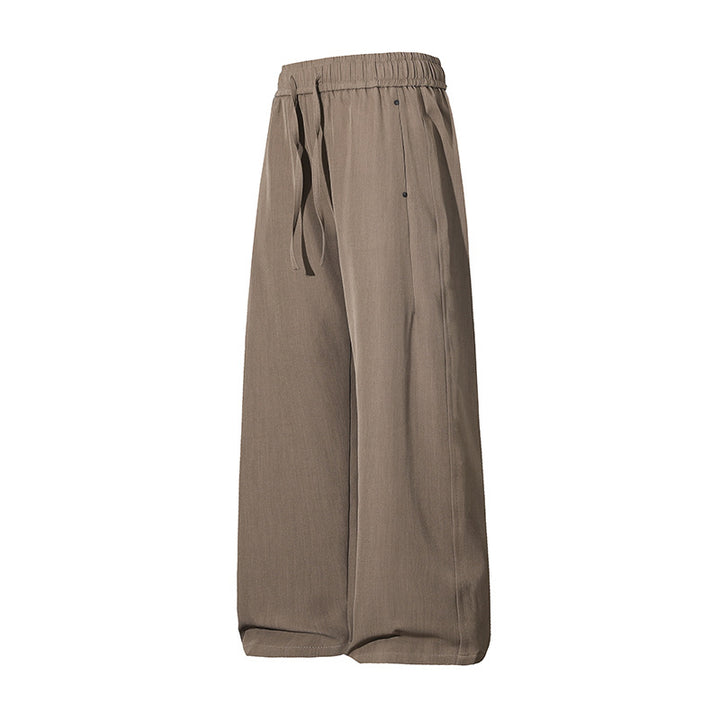 Damen Weite Palazzo‑Hose mit hohem Elastbund & Kordelzug Drune