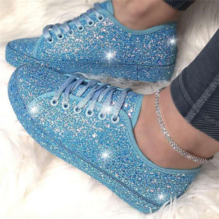 Damen Glitzernde Sneaker mit atmungsaktiver Sohle und zusätzlichem Komfort Drune