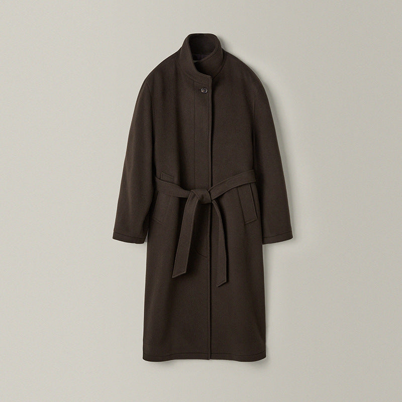 Damen eleganter und oversize Wollmantel Drune